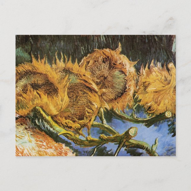Carte Postale Four Cut Sunflowers (Devant)