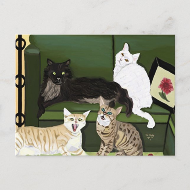 Carte postale Four Little Mountain Lions (Devant)