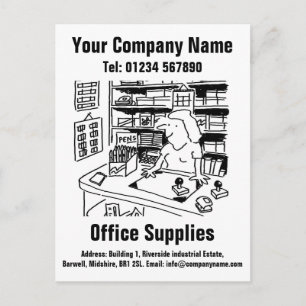 Carte Postale Fournitures de bureau et papeterie Cartoon à perso