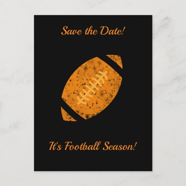 Carte Postale Fournitures de queue de fête de football noir or (Devant)