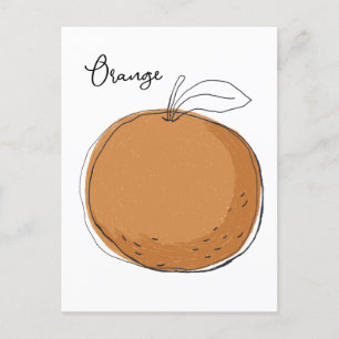 Carte Postale Fourre-tout aux fruits orange