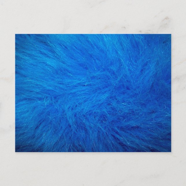 Carte Postale Fourrure bleue (Devant)