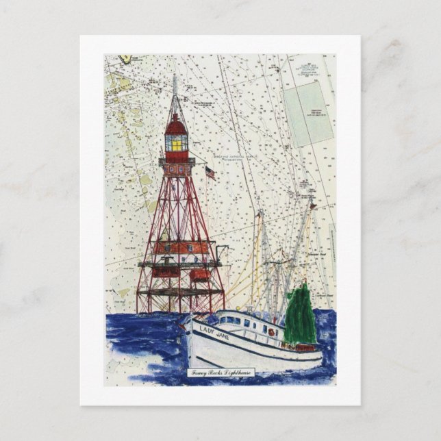 Carte Postale Fowey Rocks (Devant)