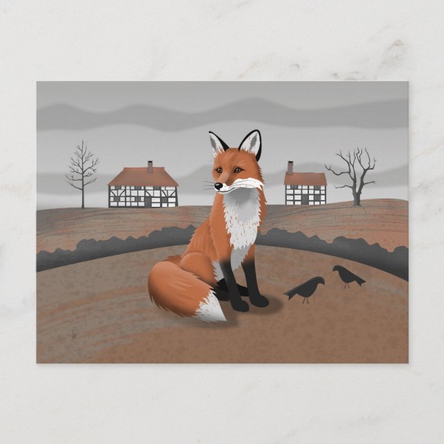 Carte Postale Fox (Devant)