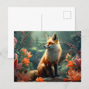 Carte Postale Fox 