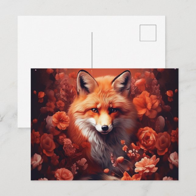 Carte Postale Fox  (Devant / Derrière)