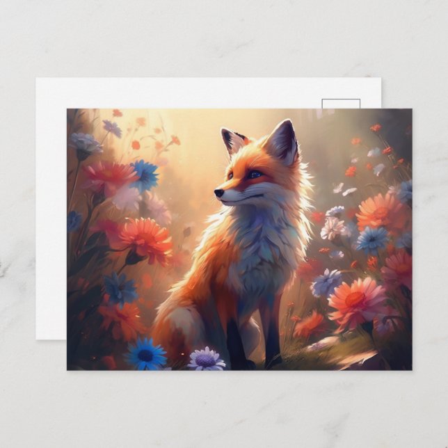 Carte Postale Fox  (Devant / Derrière)