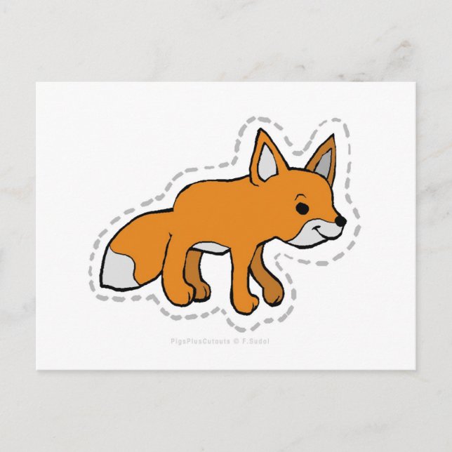 CARTE POSTALE FOX (Devant)