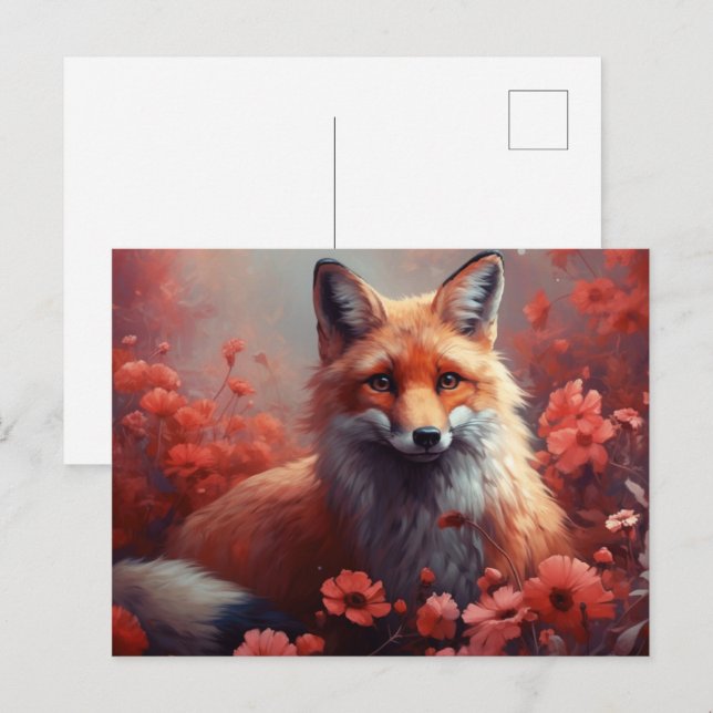 Carte Postale Fox  (Devant / Derrière)