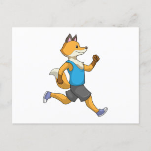 Carte Postale Fox comme coureur à Running
