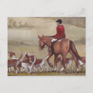 Carte postale Fox Hunt Art