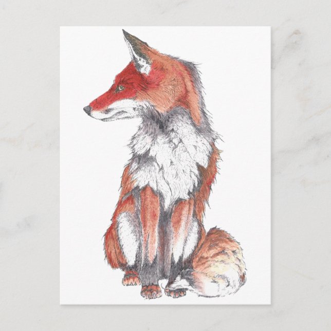 Carte Postale Fox par Inkspot (Devant)