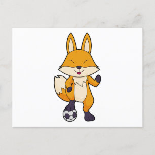 Carte Postale Fox Soccer player Soccer