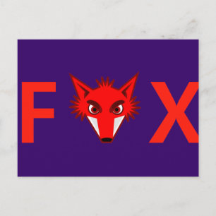 Carte Postale Foxy Fox
