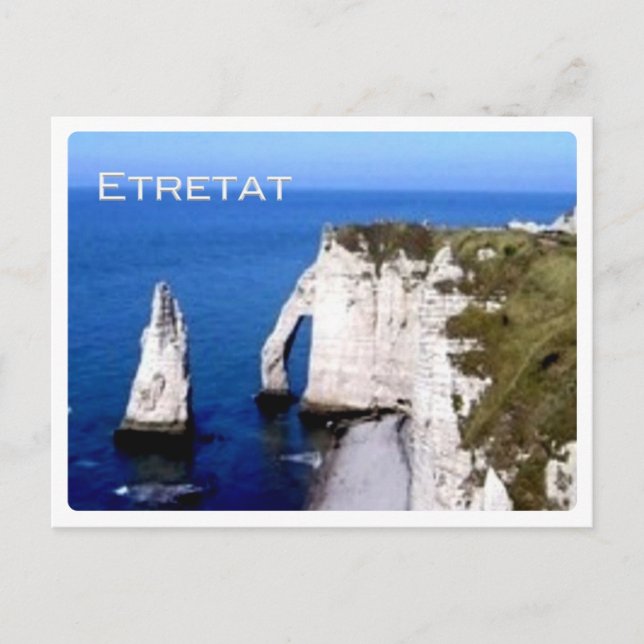 Carte Postale FR France - Normandie - Etretat - Les falaises - (Devant)