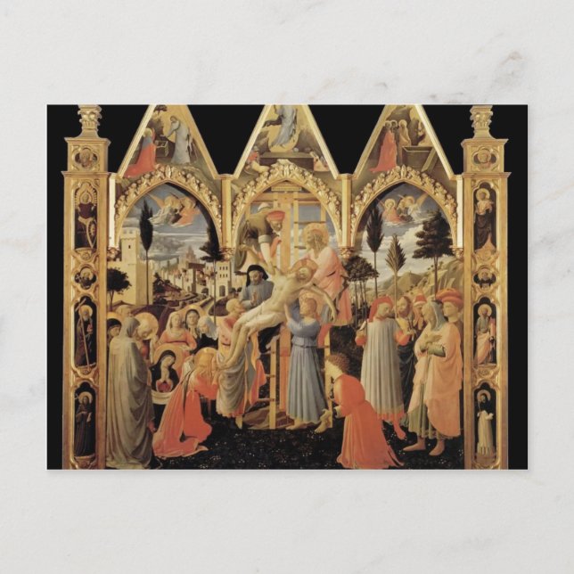 Carte Postale Fra Angelico - Déposition de la Croix (Devant)
