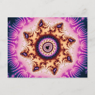 Carte postale fractale lumineuse
