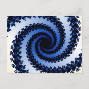 Carte Postale Fractale spirale gelée