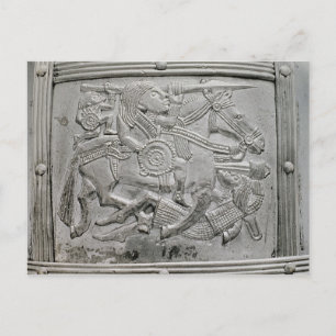 Carte Postale Fragment de casque, de Sutton Hoo Treasure