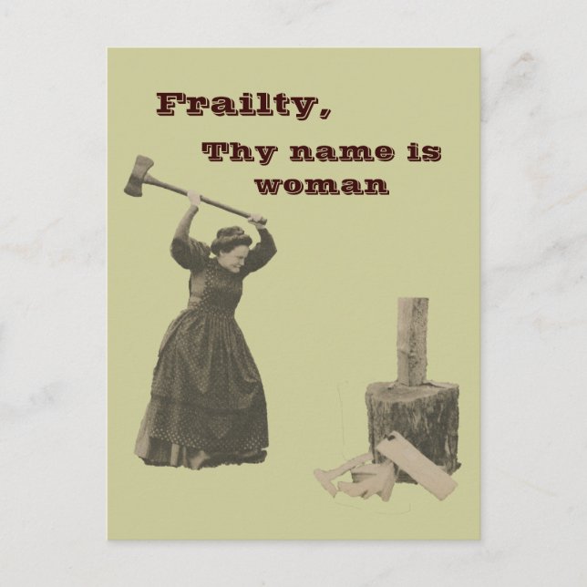 Carte Postale Frailty, ton nom est Femme (Devant)