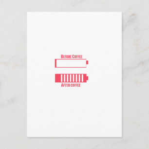 Carte Postale Frais de café