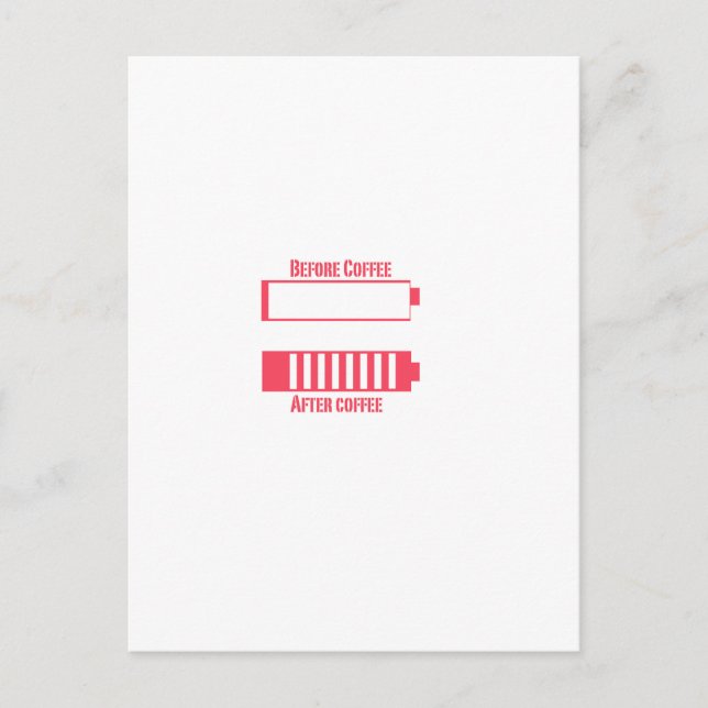 Carte Postale Frais de café (Devant)