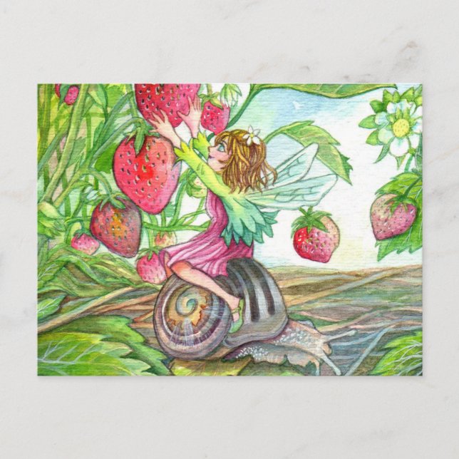 Carte Postale Fraise (Devant)