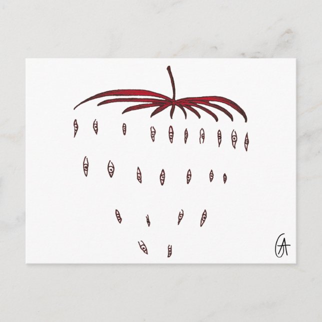 Carte Postale Fraise (Devant)