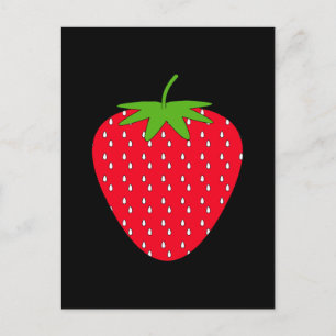 Carte Postale Fraise rouge.