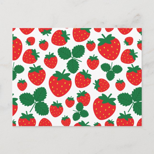 Carte Postale Fraises (Devant)