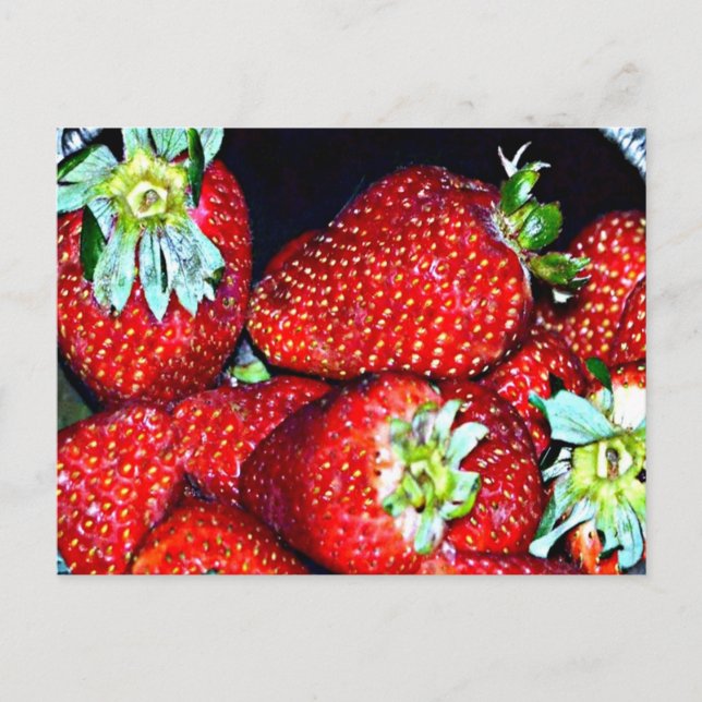 Carte Postale Fraises (Devant)