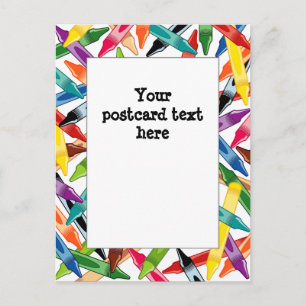 Carte Postale Frame Crayons