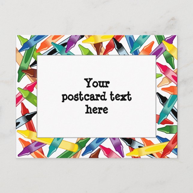 Carte Postale Frame Crayons (Devant)