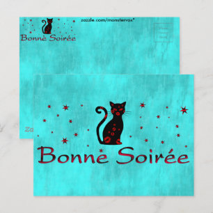Carte Postale Français : Bonne Soiree