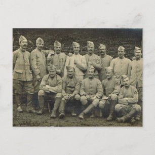 Carte Postale Français vintage, Soldats Première Guerre mondiale