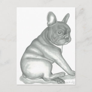 Carte postale française Bulldog