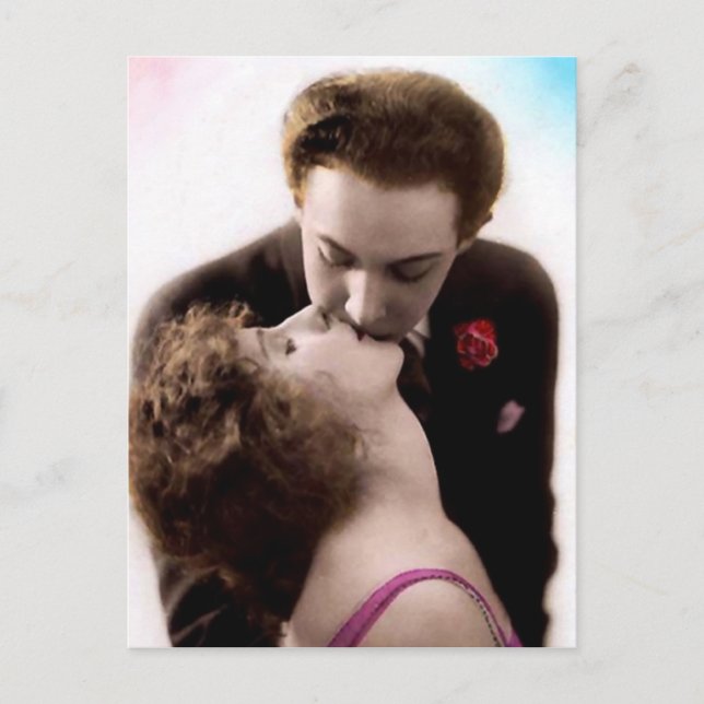 Carte postale française Kissing Couple (Devant)