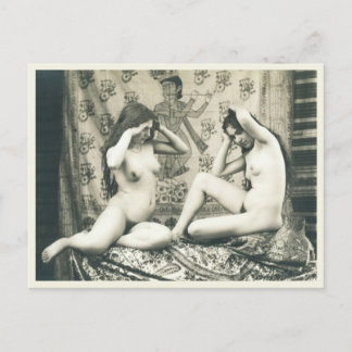 Carte Postale Française Nue Indienne Lesbienne 1900