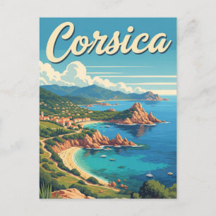 Carte Postale France Corsica Travel