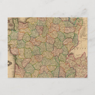 Carte Postale France, départements