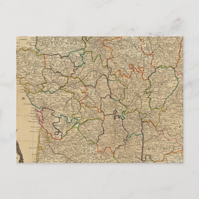 Carte Postale France, gouvernements (Devant)