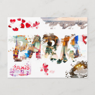 Carte Postale France moderne Paris je t'aime Eiffel Tour Voyage