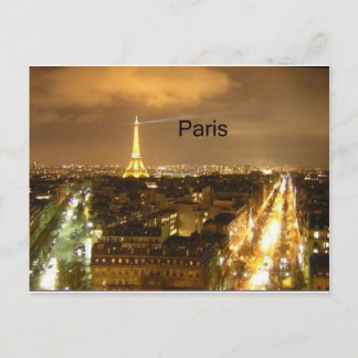 Carte Postale France Paris la nuit Tour Eiffel (par St.K.