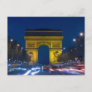 Carte Postale France, Paris. L'Arc de Triomphe et les