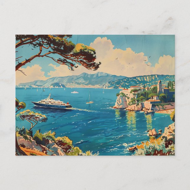 Carte Postale France Riviera, France Art Déco Voyage (Devant)