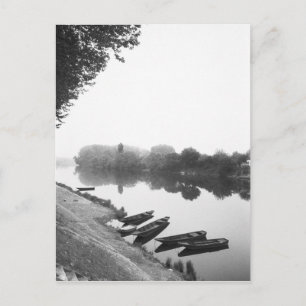 Carte Postale FRANCE, Touraine, La Loire : ChINON Bateaux le lon