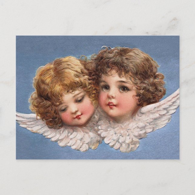 Carte Postale Frances Brundage : Couple d'anges 1 (Devant)