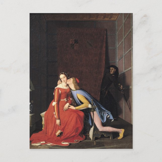 Carte Postale Francesca da Rimini et Paolo Malatesta, 1819 (Devant)