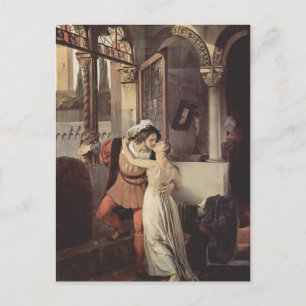 Carte Postale Francesco Hayez - Le dernier baiser de Roméo et Ju