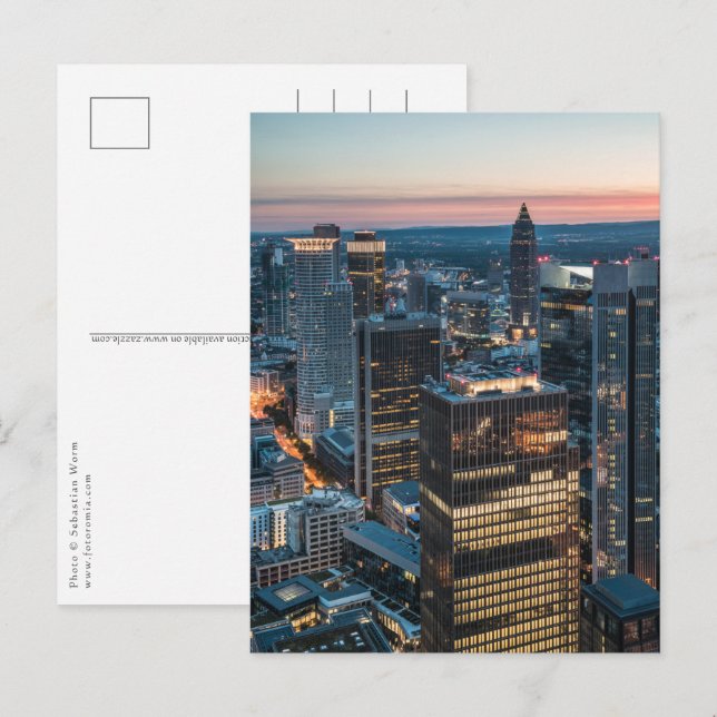 Carte Postale Francfort Allemagne (Devant / Derrière)